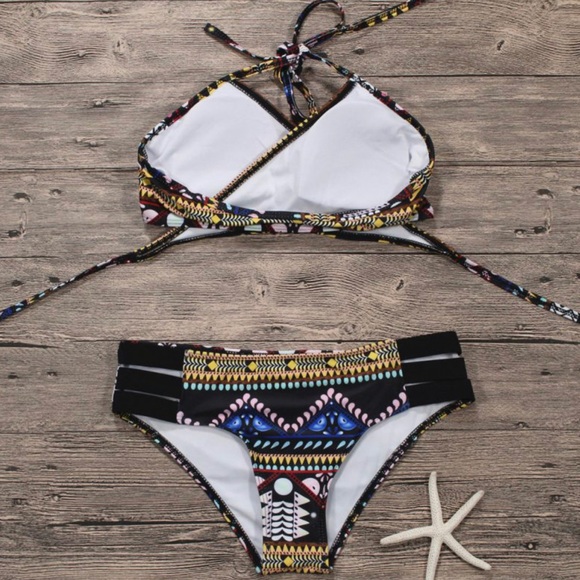 Tribal Pattern Bikini - Picture 2 of 2
